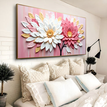 Blushing Floral Portrait Wall Art