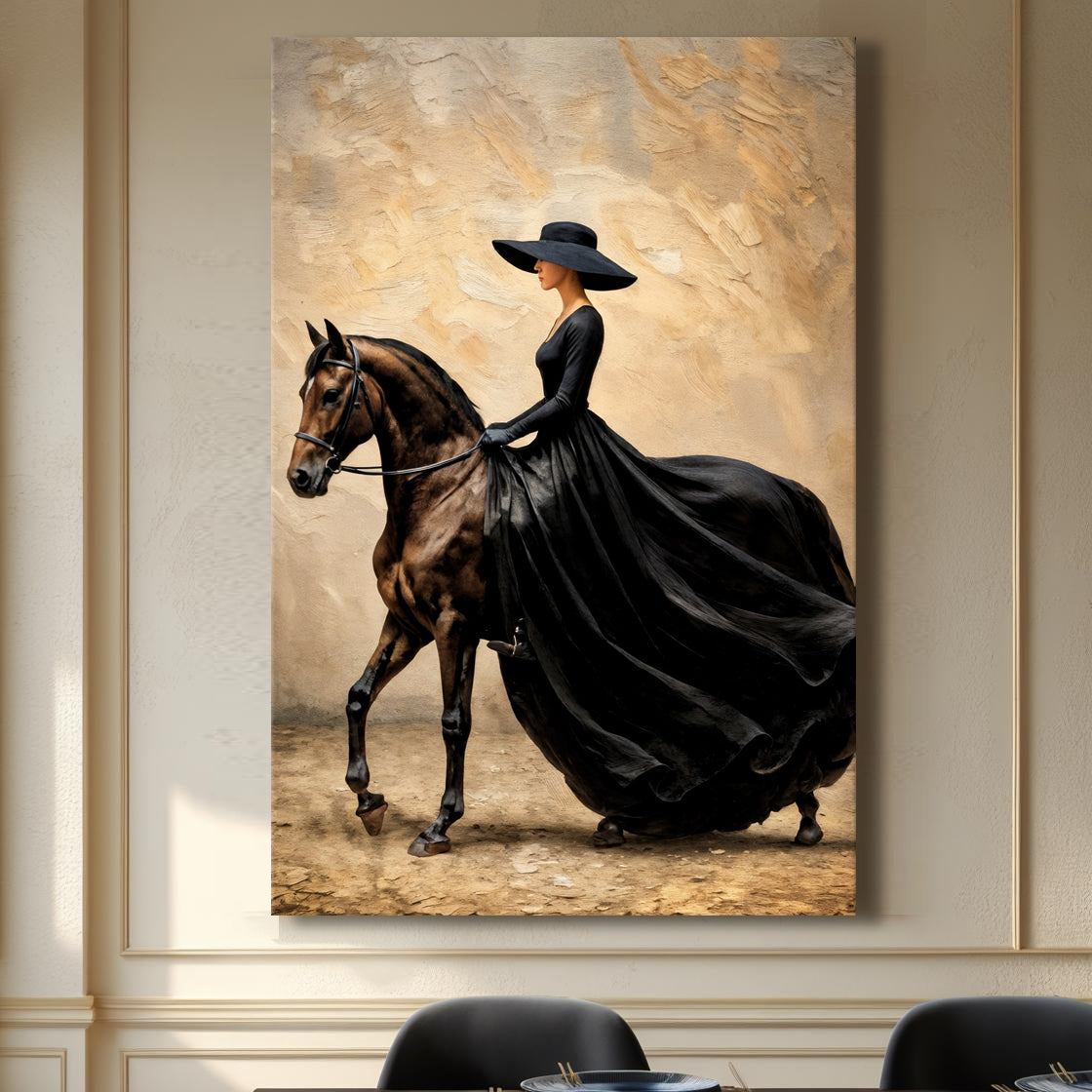 Equestrian Silhouette Study Wall Art
