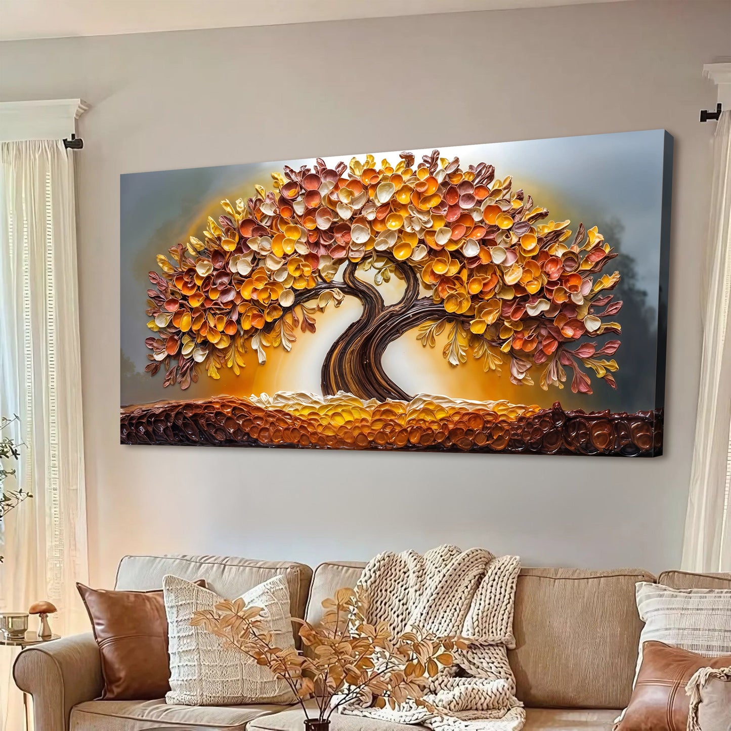 Autumnal Gold Essence Wall Art