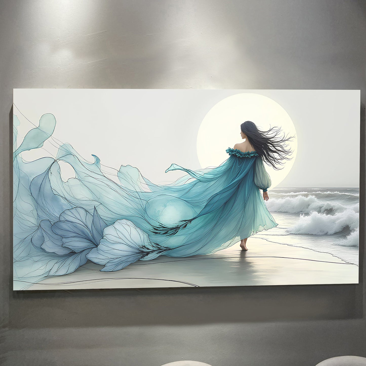 Marine Drift Abstraction Wall Art