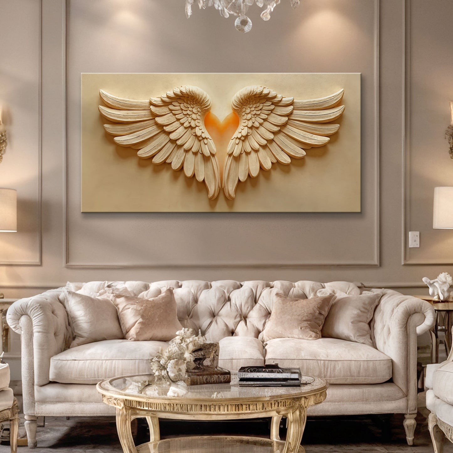 Sanctified Winged Reverence Wall Art