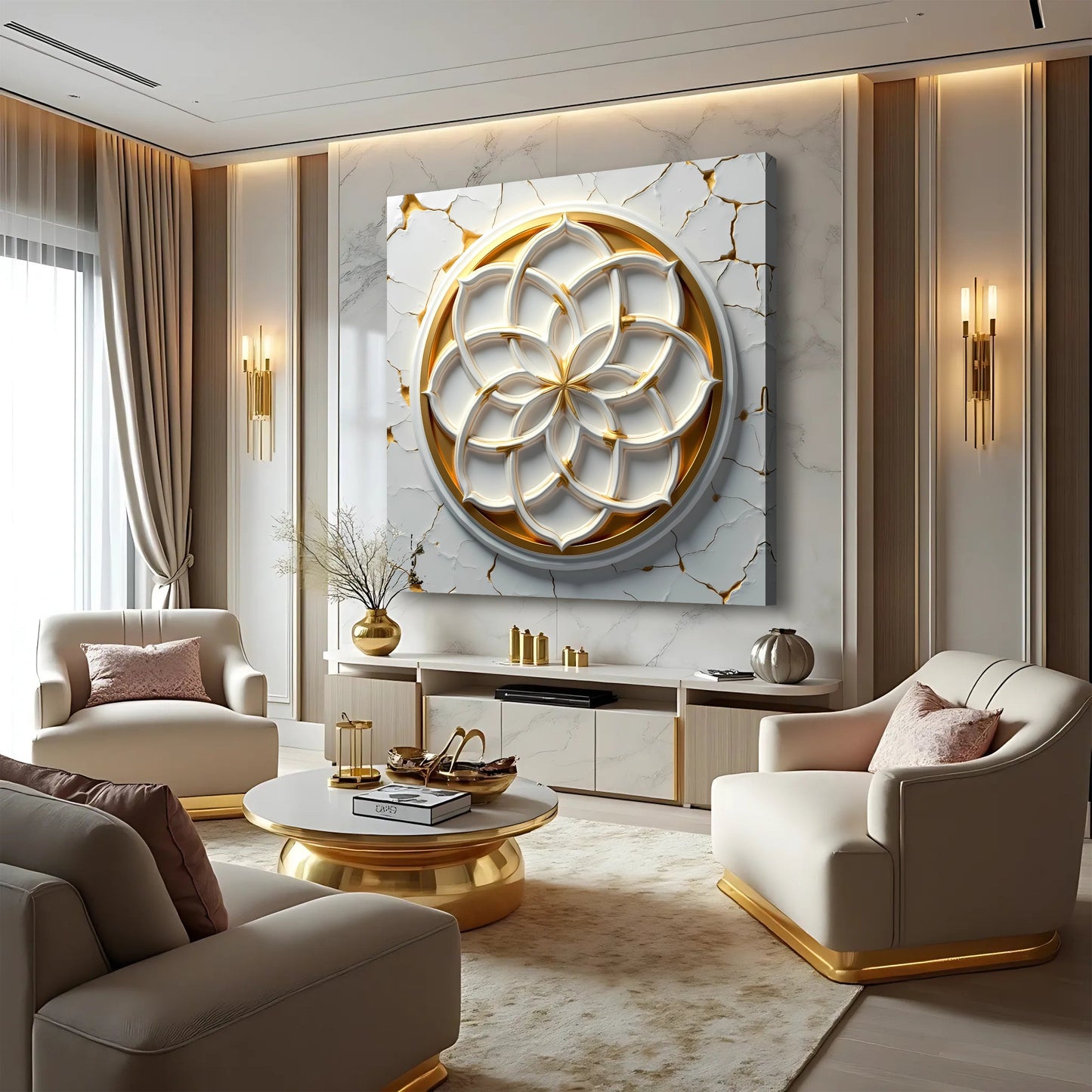 Life Mandala Structure Wall Art
