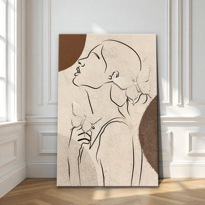 Her Shape in Quiet Strokes Wall Art