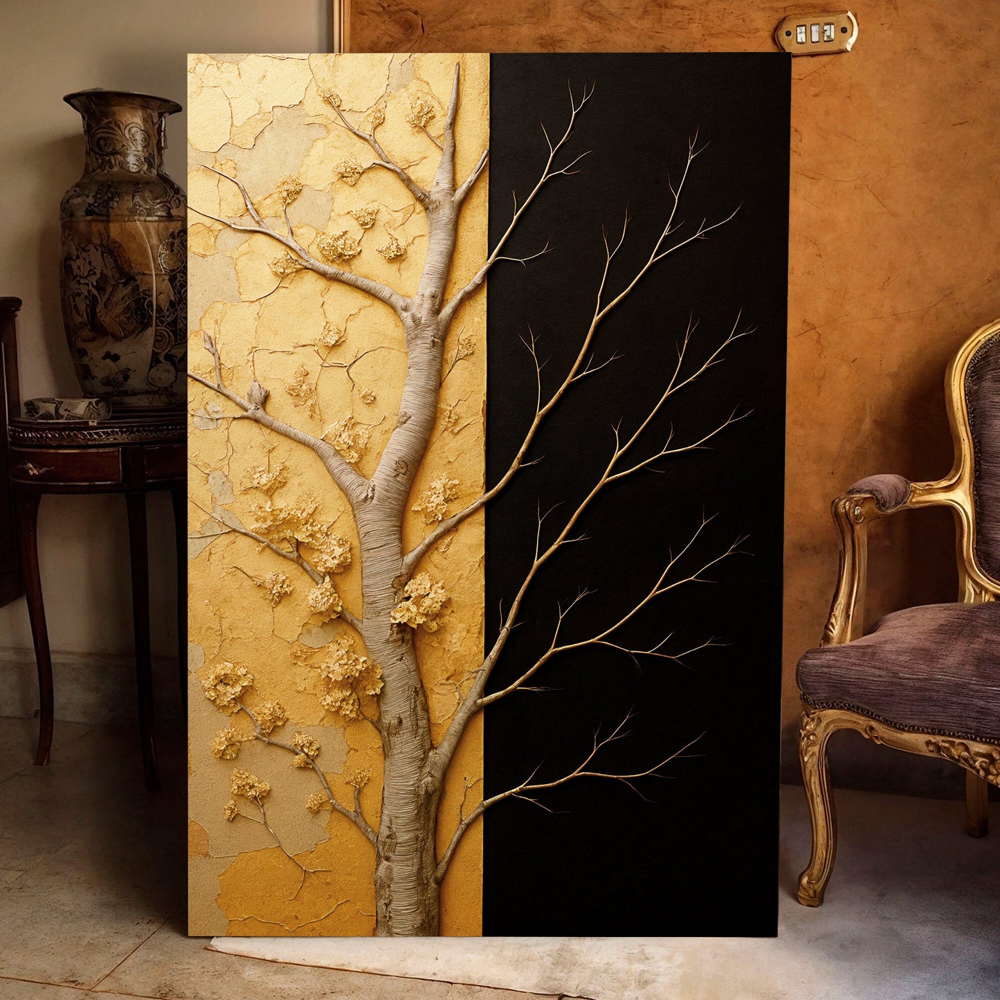 Celestial Gold Eclipse Wall Art