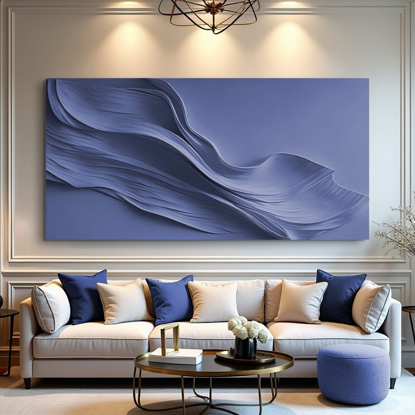 Navy Essence Portrait Wall Art