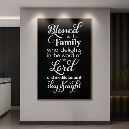 A Blessed Family II Scripture Wall Art