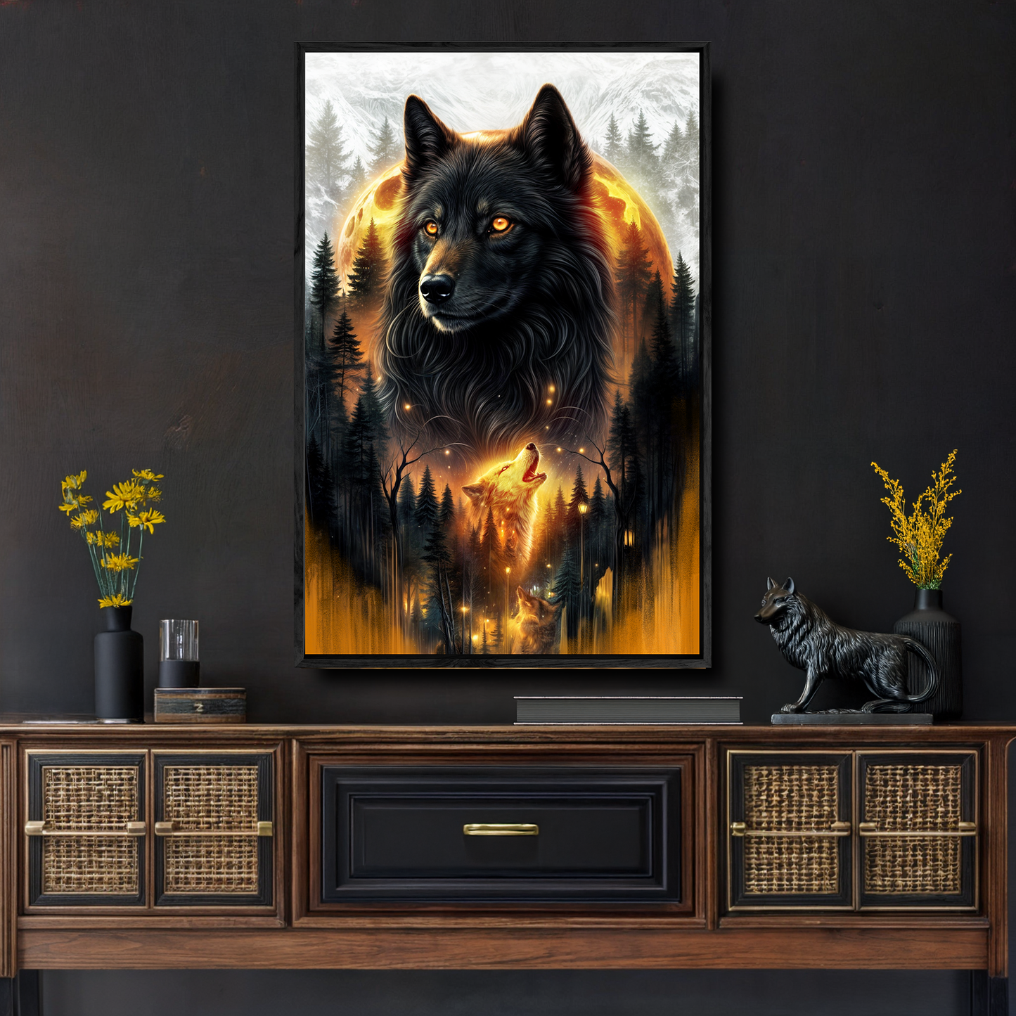 Alpha Shadow Eclipse Wall Art