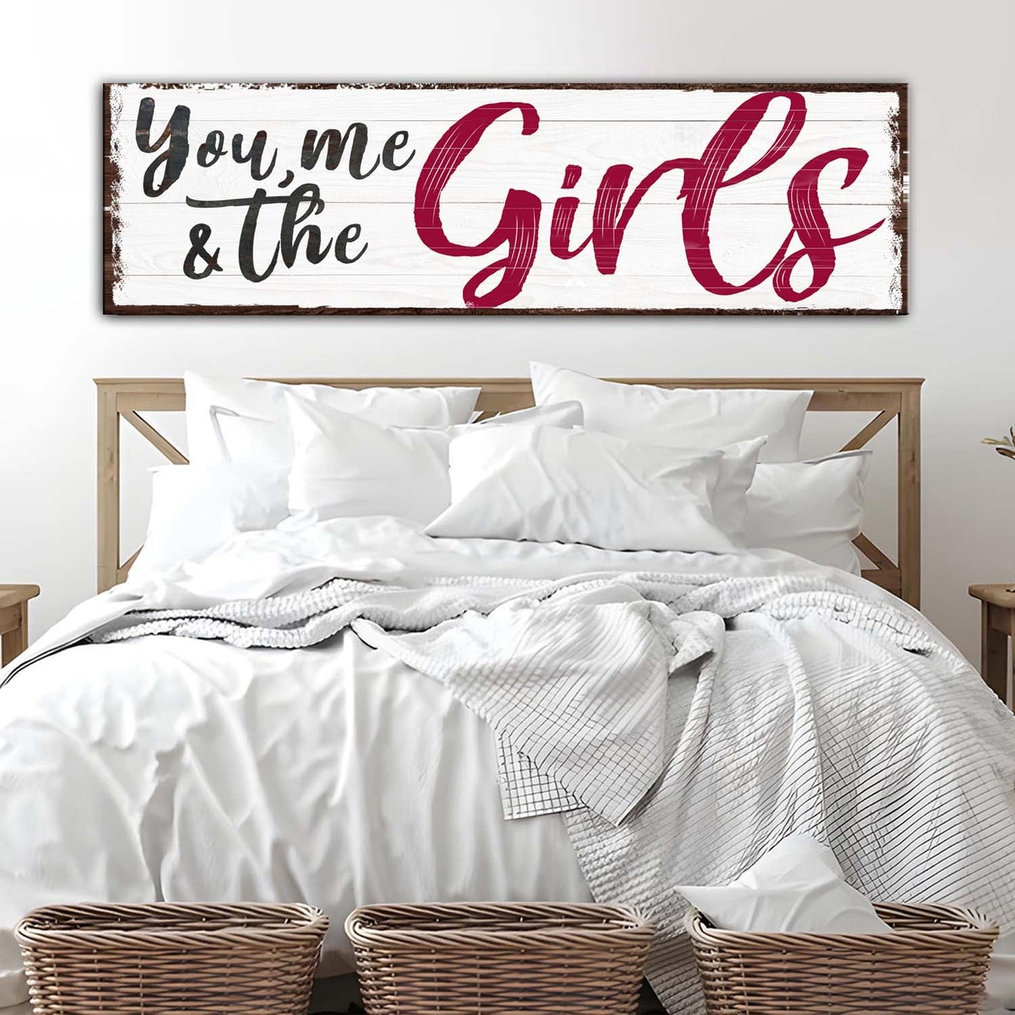 You, Me, and Our Girls – III Wall Sign