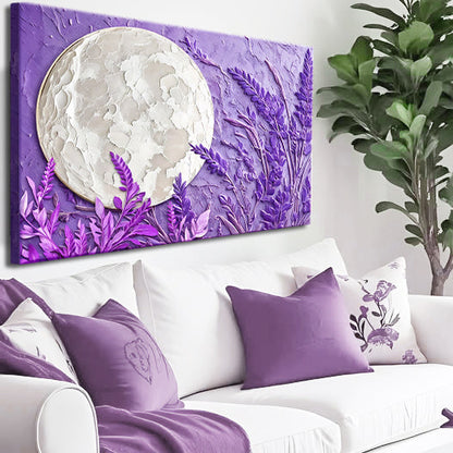 Moonlit Lavender Form Wall Art
