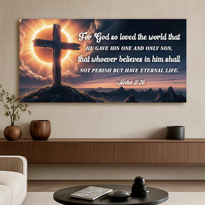 John 3:16 — Love Divine VII Wall Art