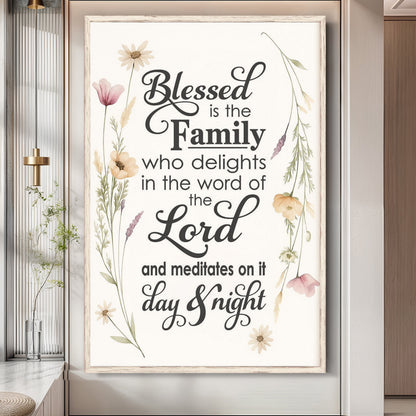 Faith & Family Blessings Sign