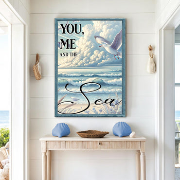 Where You & I Meet the Sea Sign