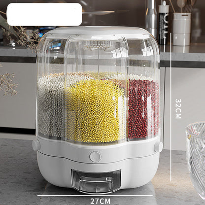360° Rotating Grain Storage Container