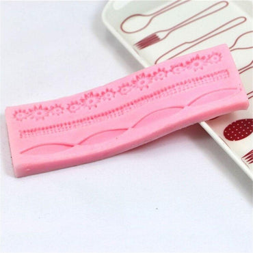 1pcs Cake Fondant Silicone Mold Lace Flower Cake Border Sugarcraft Pastry Mold Bakeware Kitchen Baking Decorating Tool Silicone Fondant Cake Decoration Mould Round Pearls Bubbles Molds Rope Bead Border Mold Chain Mold Gum Pastry Sugar Craft Chocolate Clay
