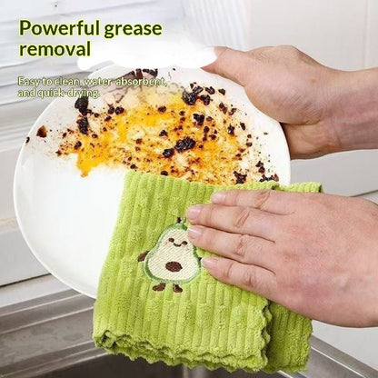 Avocado Kitchen Dishwashing Cleaning Cloth That Doesnt Shed Fibers