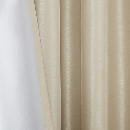Twist Tab Total Blackout Window Curtain Panel Champagne 50x84"