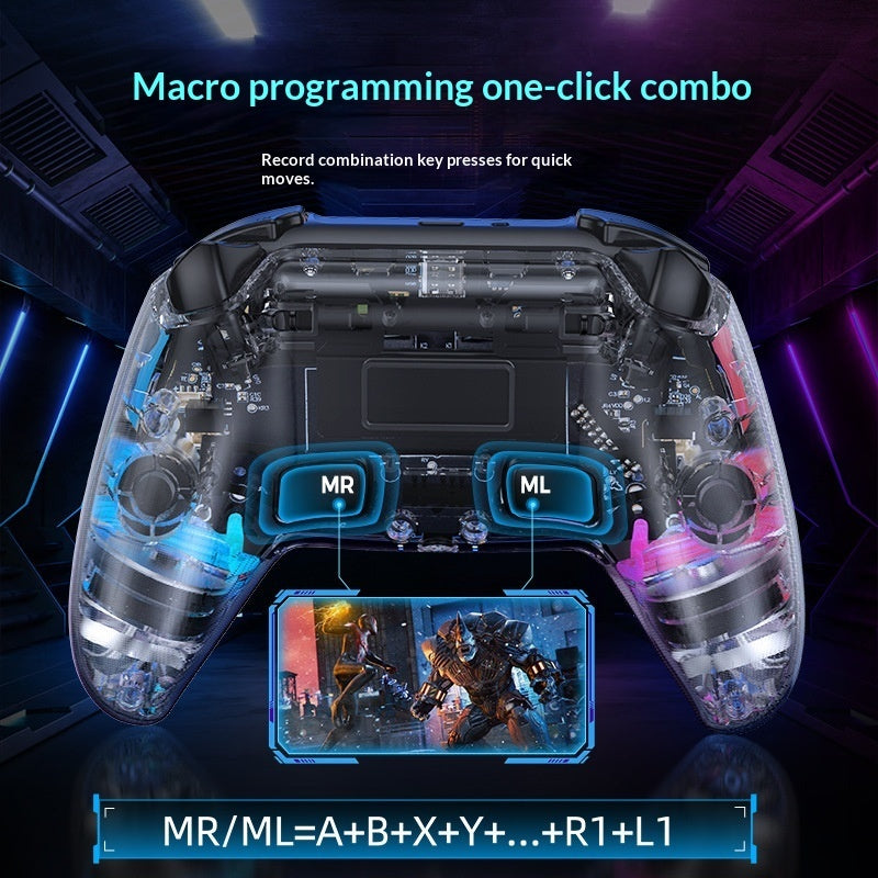 Wireless Bluetooth Transparent Game Console Controller