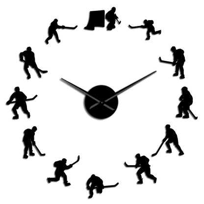 Frameless DIY Wall Clock 3D Mirror Wall Sticker