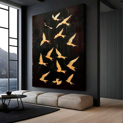 Soaring Swallow Composition Wall Art