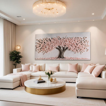 Soft Blush Blossoms Wall Art