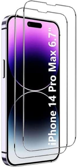 Protection Kit Bundle: Armor Series Hard Shell Case with Tempered Glass Screen and Camera Protector - iPhone 14 Pro Max