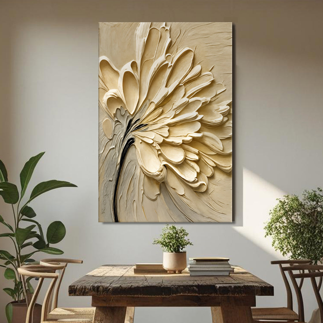 Abstract Flower Splatter Wall Art