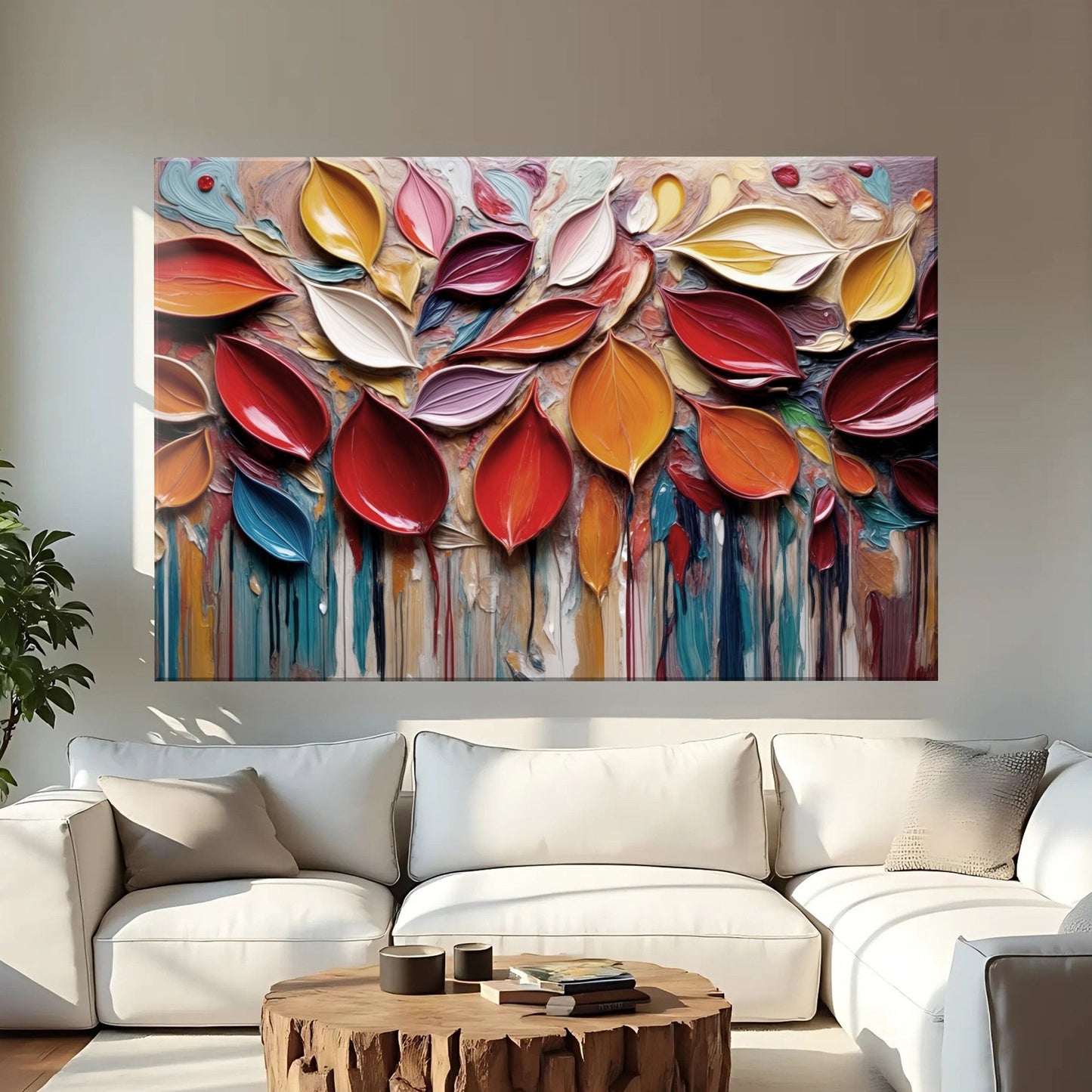 Seasonal Rain Abstraction Wall Art