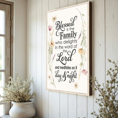 Faith & Family Blessings Sign