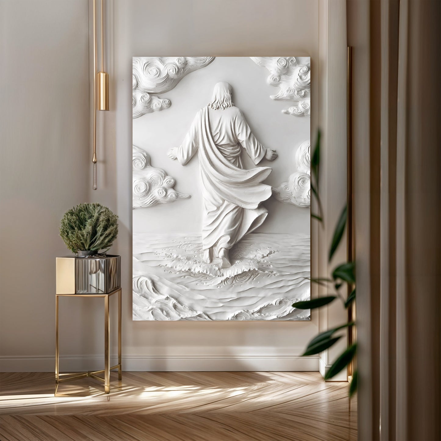 Christ Over the Waves – Modern Form Wall Art