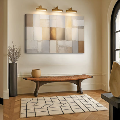 Geo‑Terra Patterned Canvas Wall Art