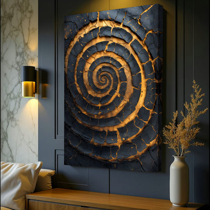 Black & Gold Helix Art