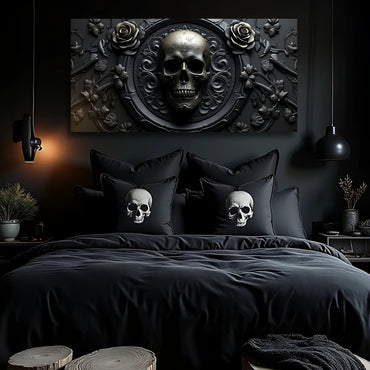 The Rose & Skull Form VI Wall Art