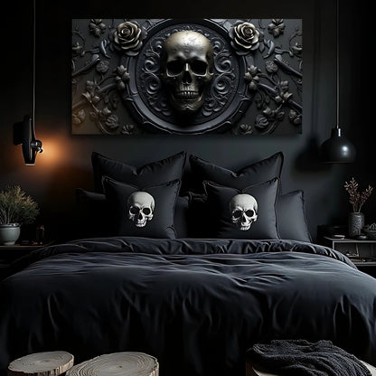 The Rose & Skull Form VI Wall Art