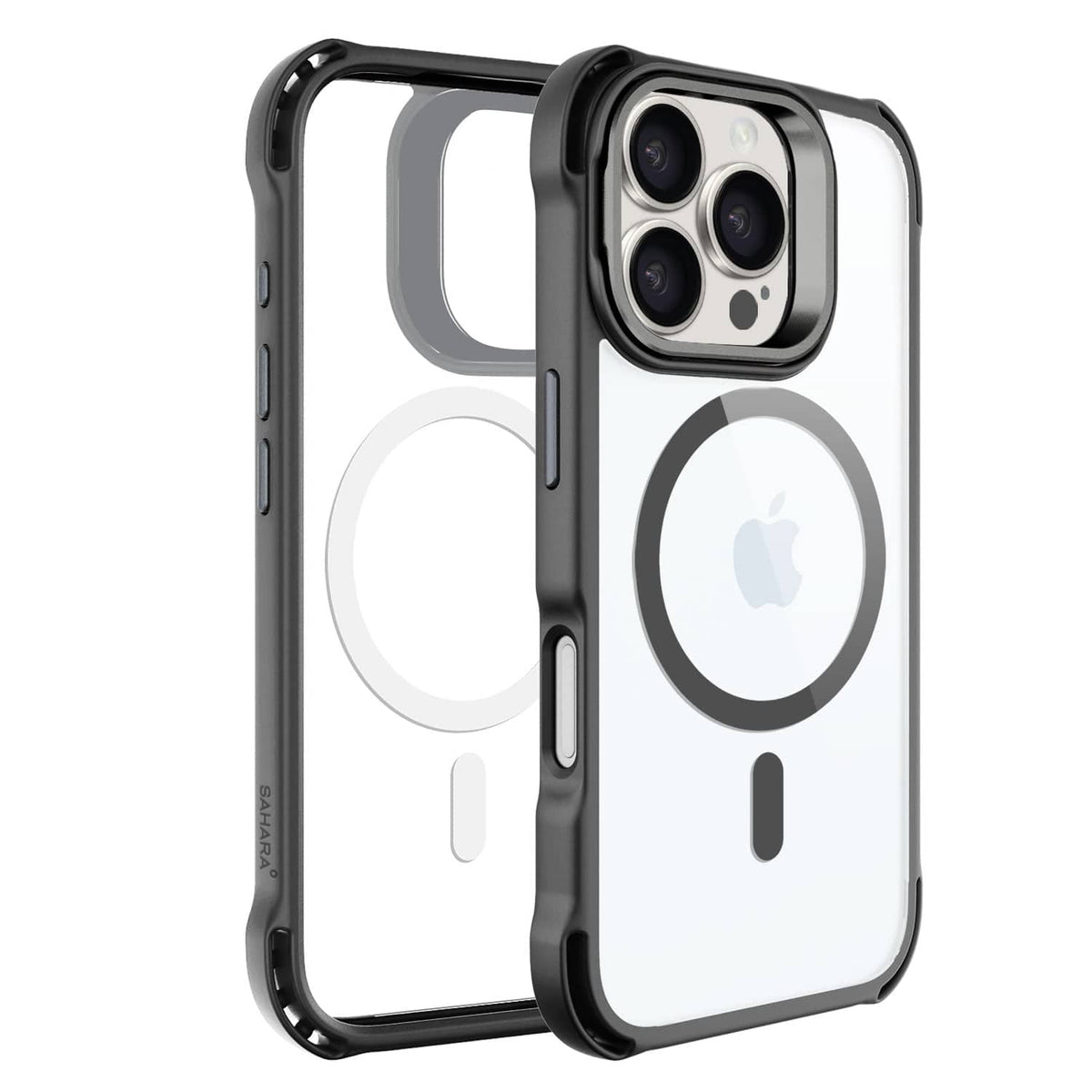 iPhone 16 Pro Clear Kickstand Case - Anti-Slip, Rugged, MagSafe | Venture Series