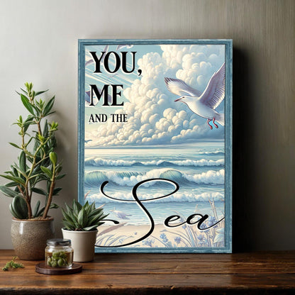 Where You & I Meet the Sea Sign