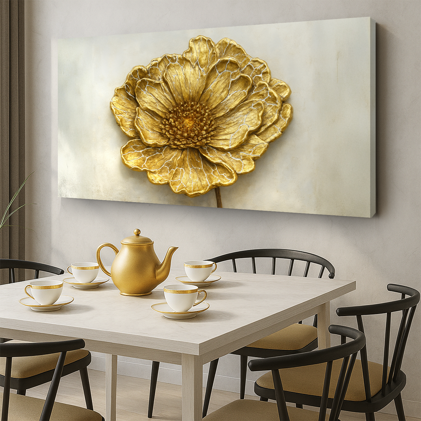 Aureate Dandelion Minimalist VI Art Wall