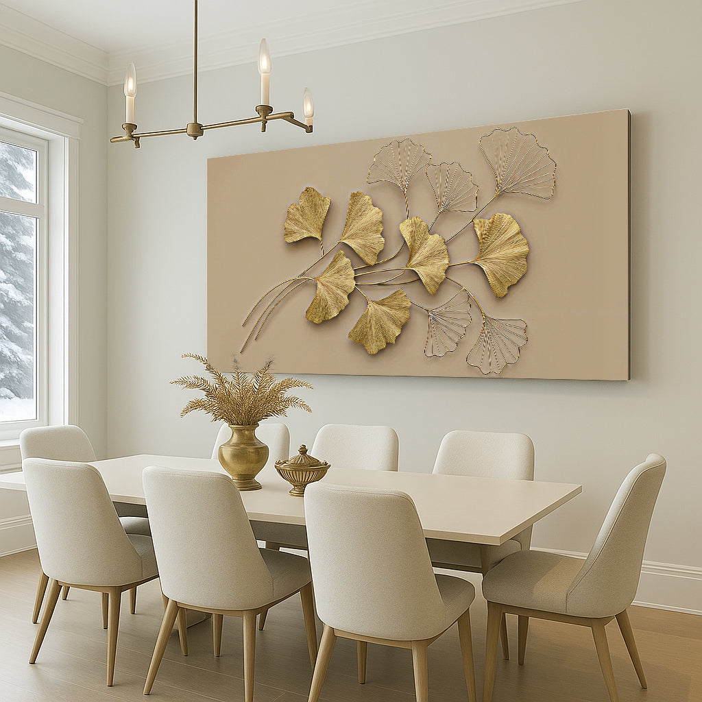 Metallic Botanical Essence Wall Art