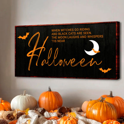 Witches at Twilight — Halloween Sign Wall Art