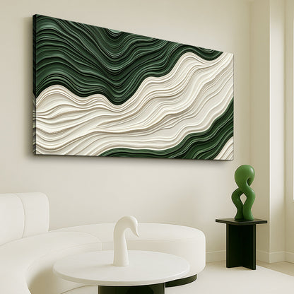 Emerald Drift Composition VIII Wall Art