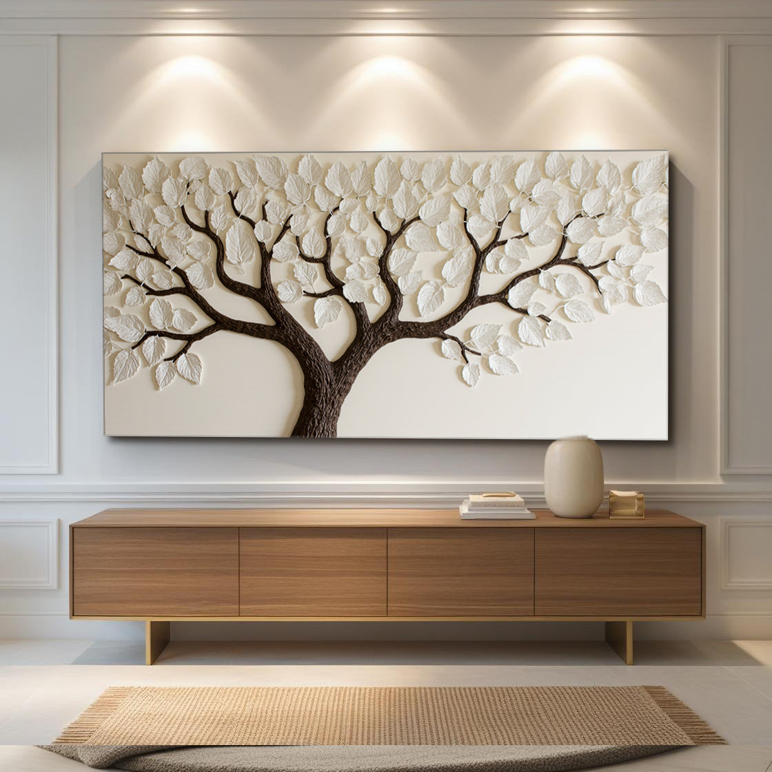 Whispers Beneath the Ivory Canopy Wall Art