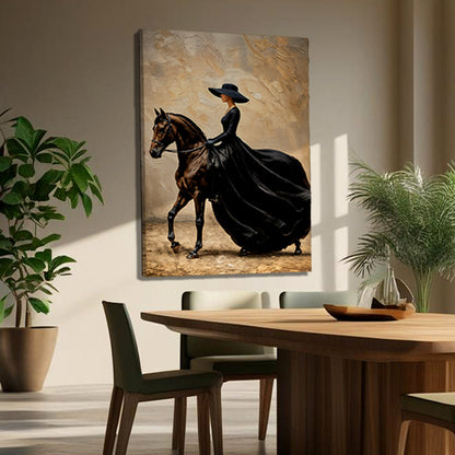 Equestrian Silhouette Study Wall Art