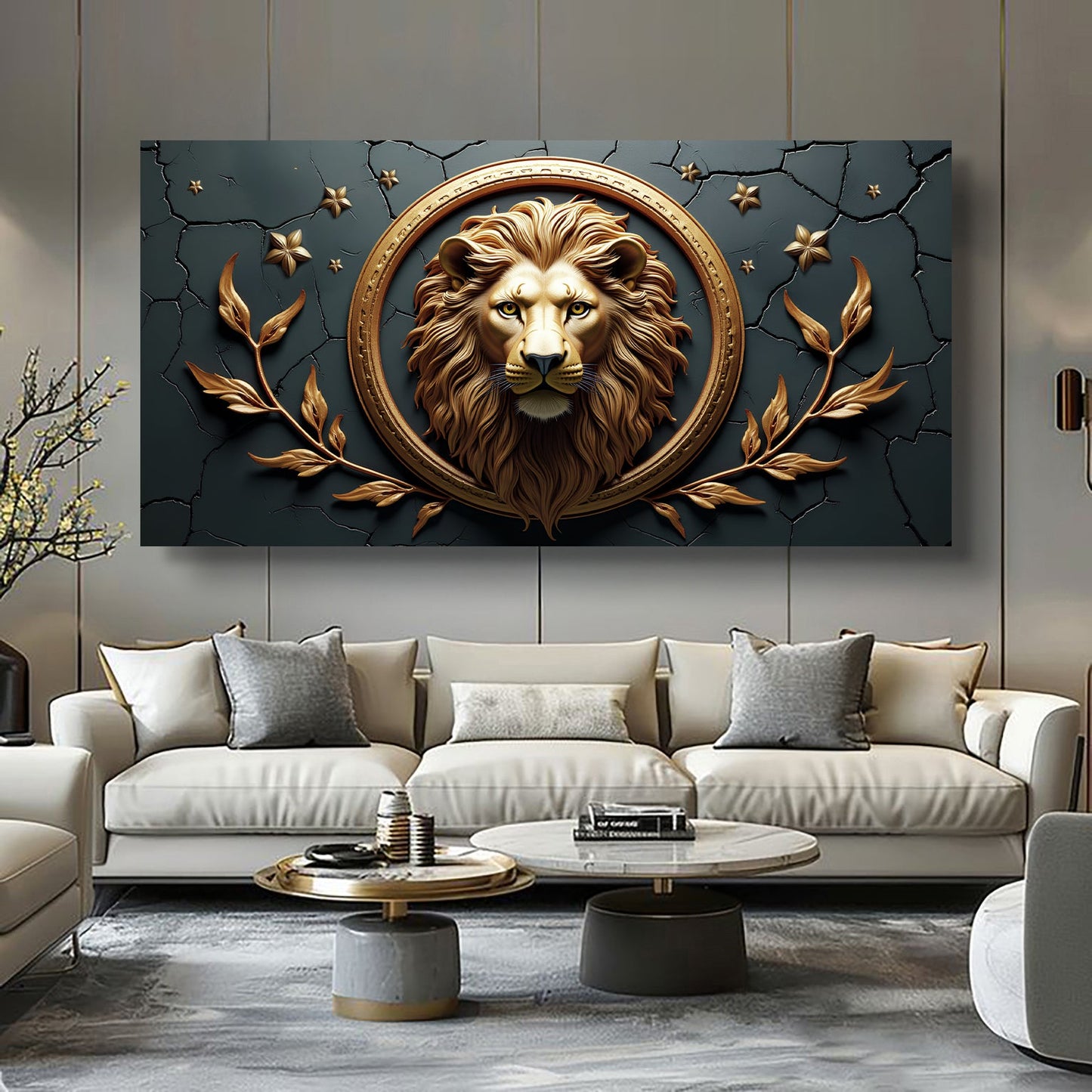 Lion of Majesty – 3D Panel Wall Art
