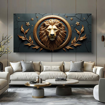 Lion of Majesty – 3D Panel Wall Art