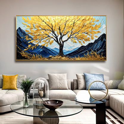 Contemporary Sanctuary in Gold Wall Art