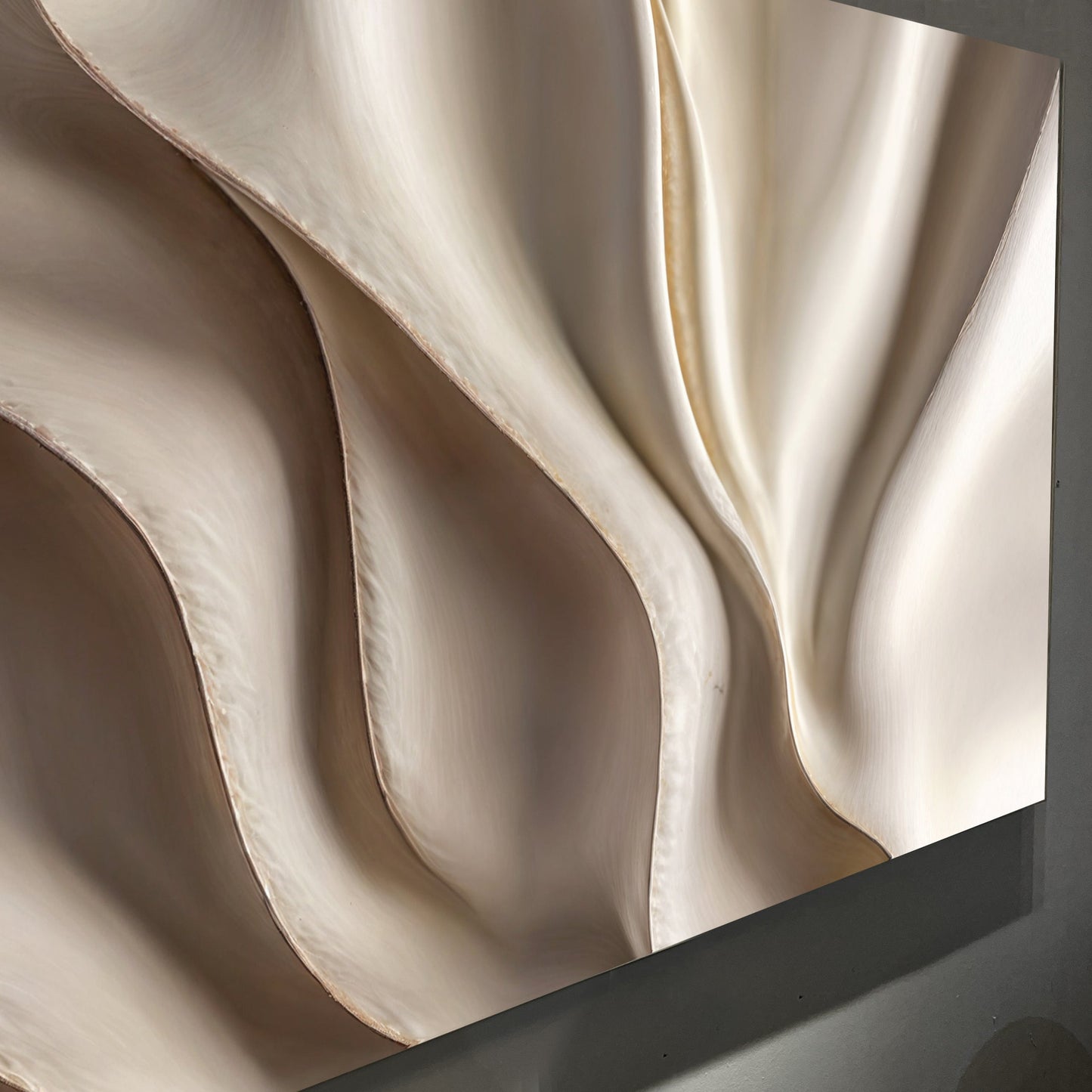 Beige Linework Essence V Wall Art