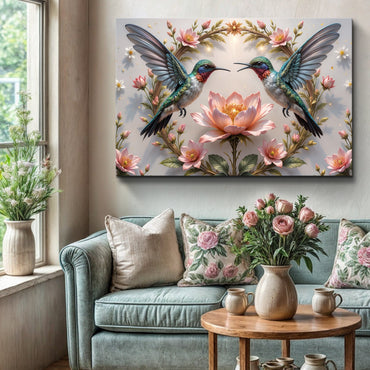 Sculptural Flight of Hummingbirds VI Wall