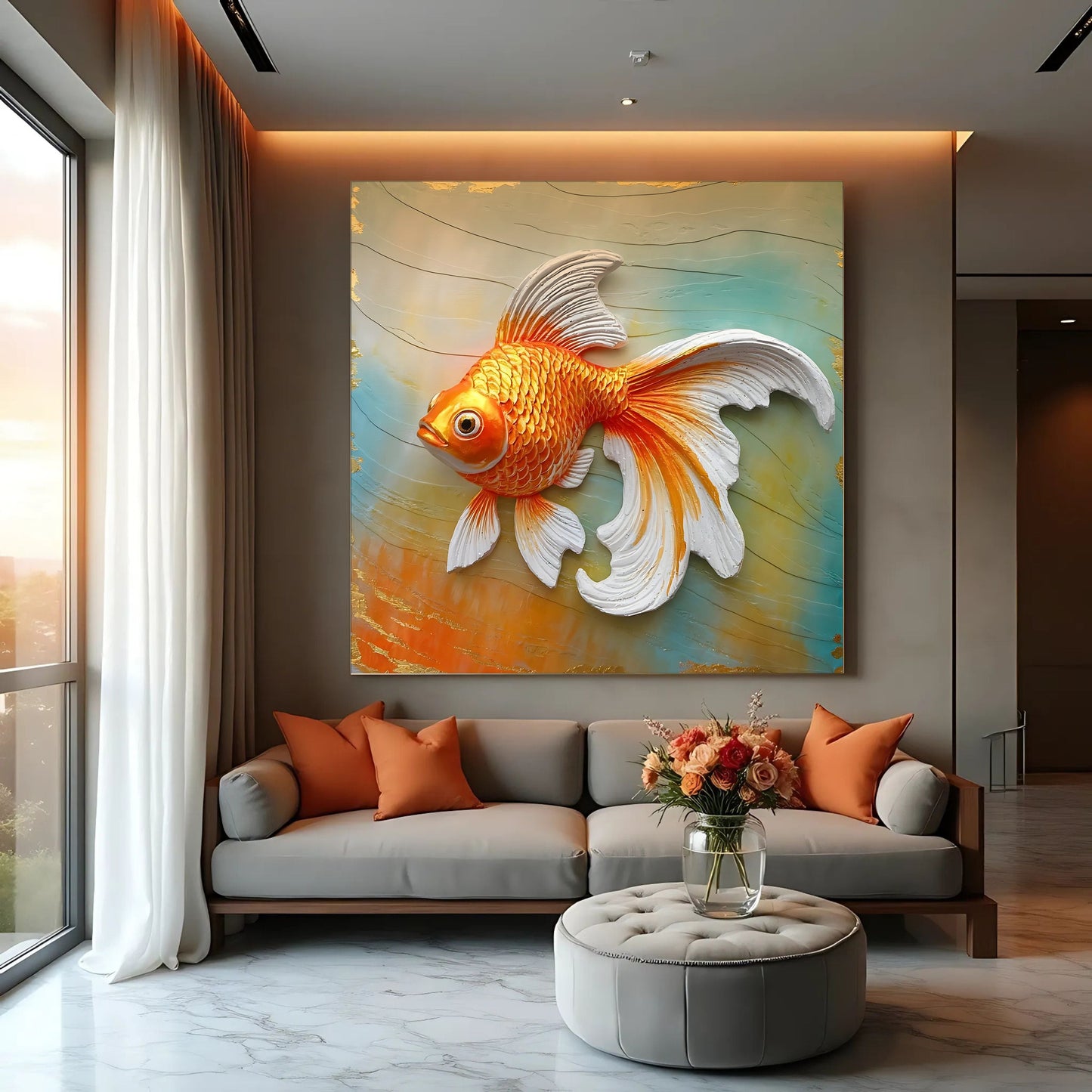 3D Aquatic Motion Study Wall Art