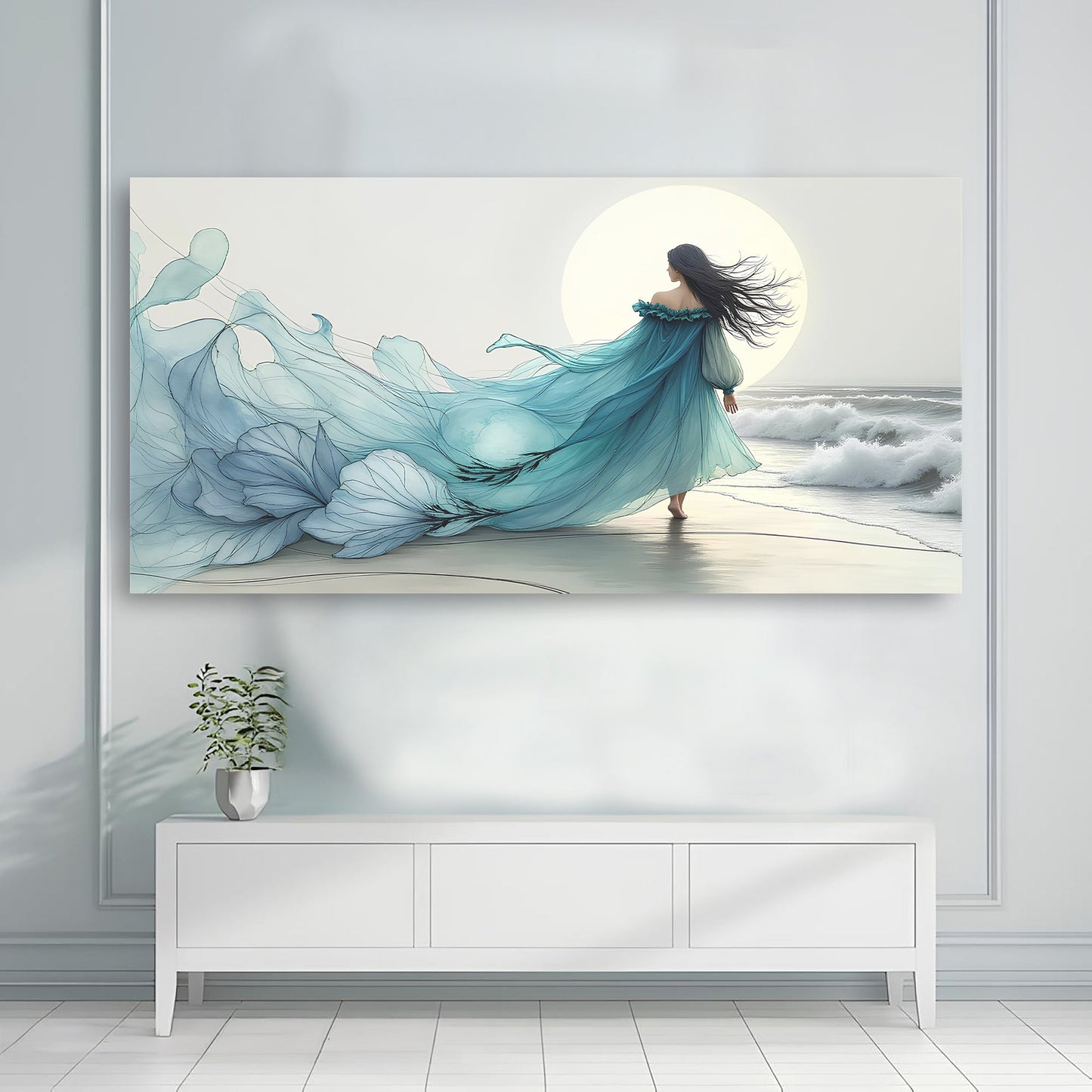 Marine Drift Abstraction Wall Art