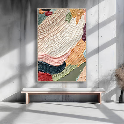 Vivid Form Abstraction Wall Art