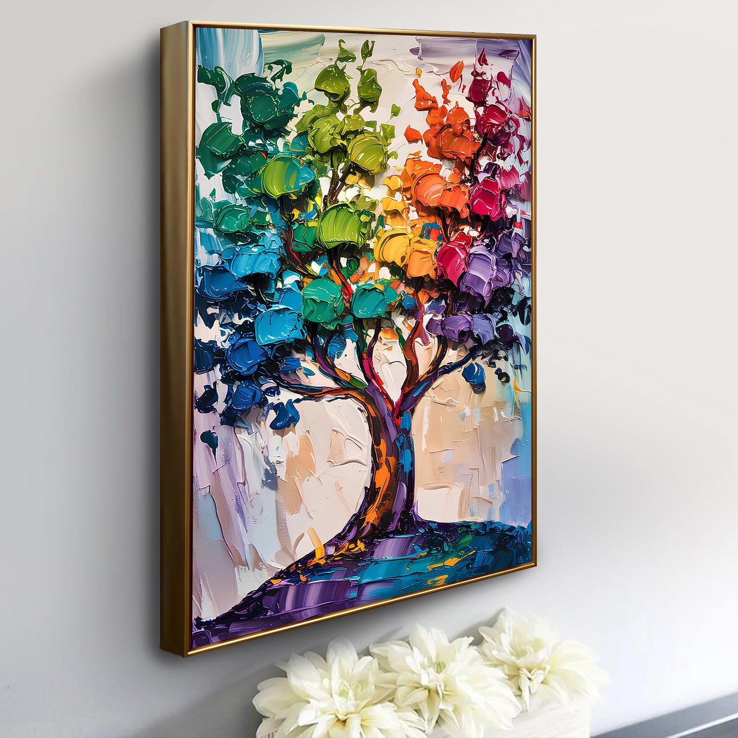 Colorwave Tree Motif Wall Art